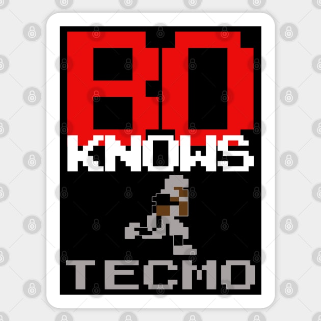 Bo Knows Tecmo Sticker by darklordpug